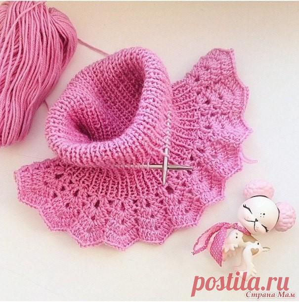 Простой и красивый узор для манишки (Вязание Крючком) – Журнал Вдохновение Рукодельницы