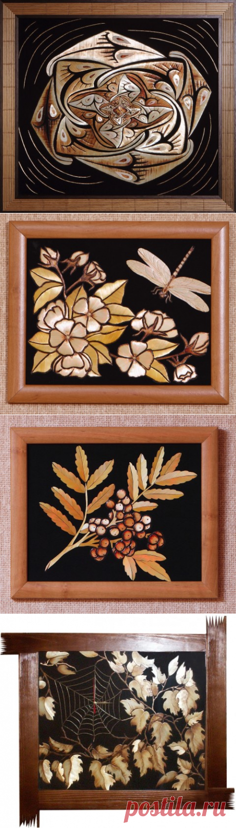 Анна Коробейникова. Картины из соломки.
