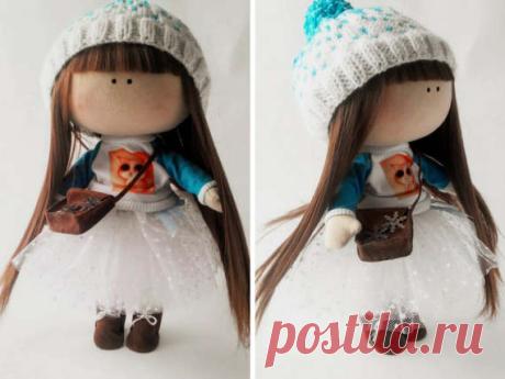 Puppen Textile doll Tilda doll Bonita Fabric by AnnKirillartPlace