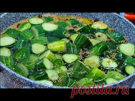 В этом году закрою побольше! ВСЕ В ВОСТОРГЕ! Вкуснейший соус! Закуска из огурцов в томате на зиму