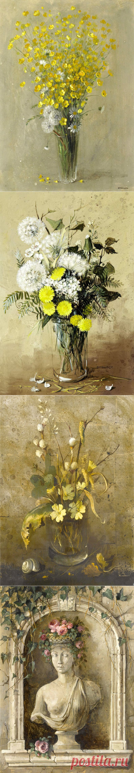 (+1) Renee Yolanda Hauser (1919-2008). Чудесные натюрморты