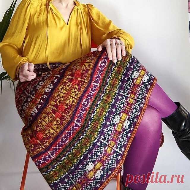 Жаккард спицами на основе мотива «Снежинка/звездочка». 8 моделей | Вяжем с удовольствием | Дзен