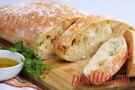 Чиабатта в духовке - Foodclub — кулинарные рецепты с пошаговыми фотографиями