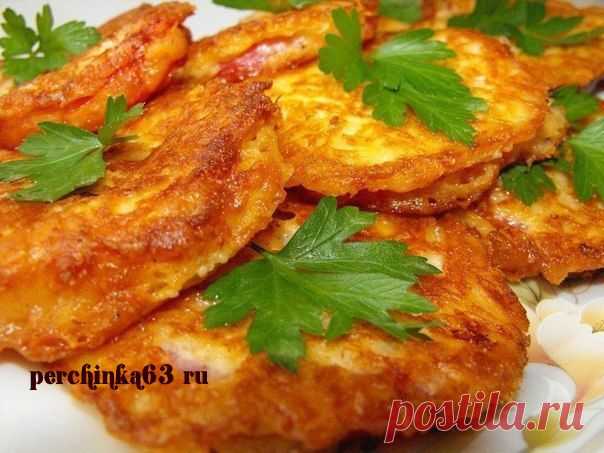 Жареные помидоры в сырном кляре - perchinka63.ru
