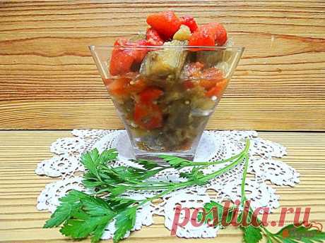 Малосольные баклажаны и перец- отменная закуска