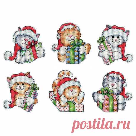 Design Works Cats Ornaments Counted Cross-Stitch Kit