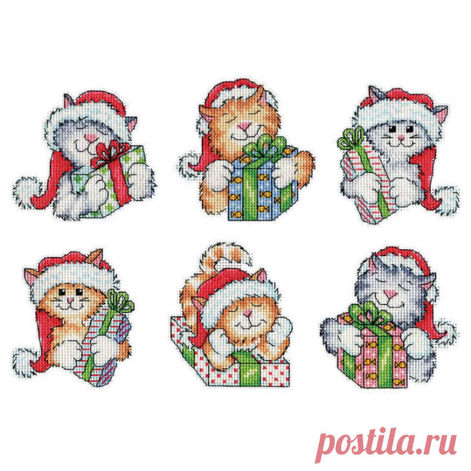 Design Works Cats Ornaments Counted Cross-Stitch Kit