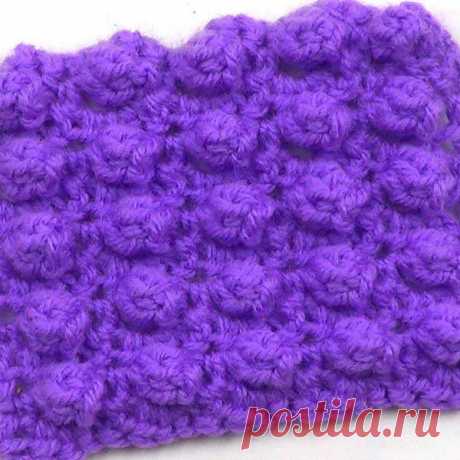 Несложный узор с попкорном