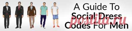 Men's Dress Code Guide | 7 Levels Of Dress Code Etiquette | Black Tie | Business Casual | Ultra-Casual Menswear Chart There are certain outfits and looks that all men should be able to wear. Professional/business attire, business casual, date night looks, casual wear, travel wear, and formal wear should all exist within a man's wardrobe. All of these stylish and classic looks are a must.