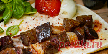 ДУМБА-ДЖИГАР: ШАШЛЫК ИЗ ПЕЧЕНИ ПО-УЗБЕКСКИ