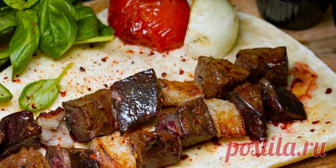 ДУМБА-ДЖИГАР: ШАШЛЫК ИЗ ПЕЧЕНИ ПО-УЗБЕКСКИ