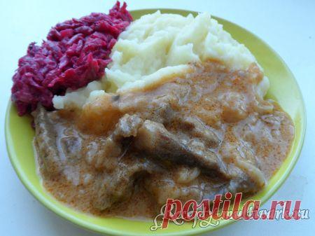 Говядина по-строгановски в мультиварке