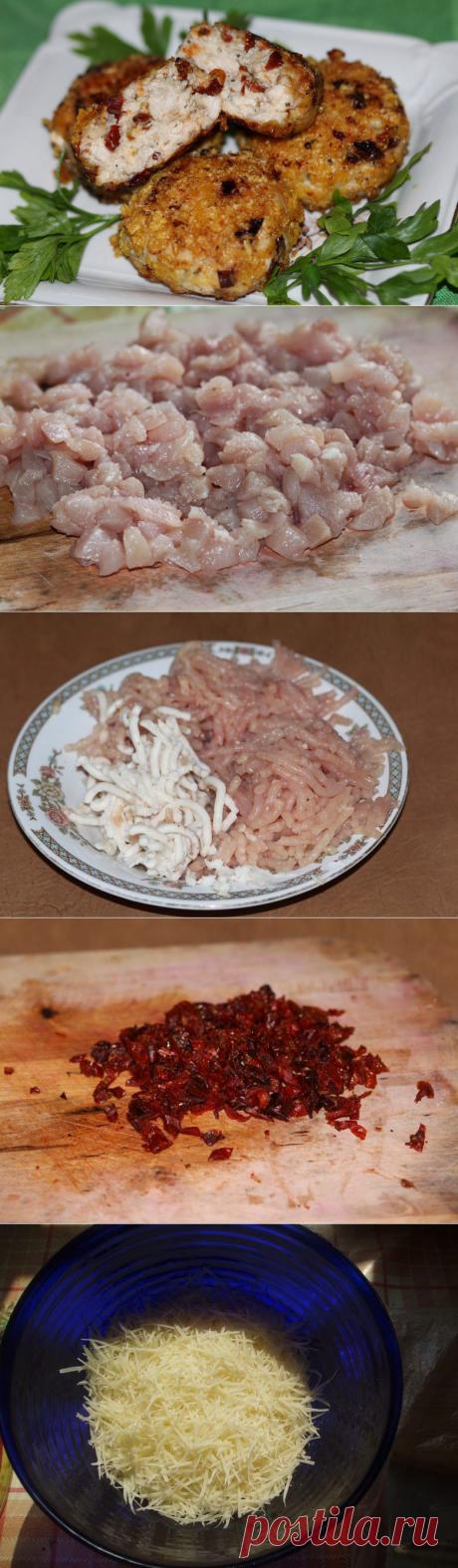 Куриные котлетки с вялеными томатами | ДОМАШНИЙ ОЧАГ