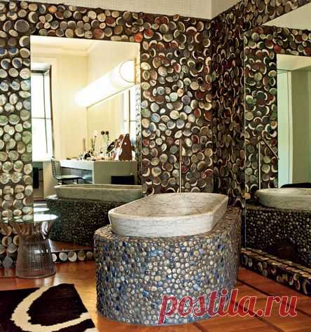 ПОЛ ИЗ ГАЛЬКИ | Самоцветик