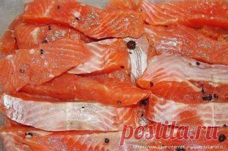 Вкусная соленая рыба
