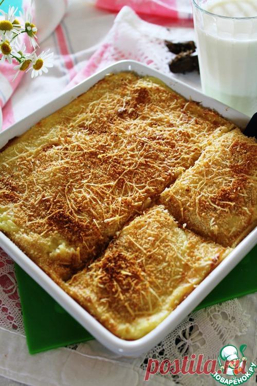 Картофельное пюре, запеченное с чесноком и сыром - кулинарный рецепт