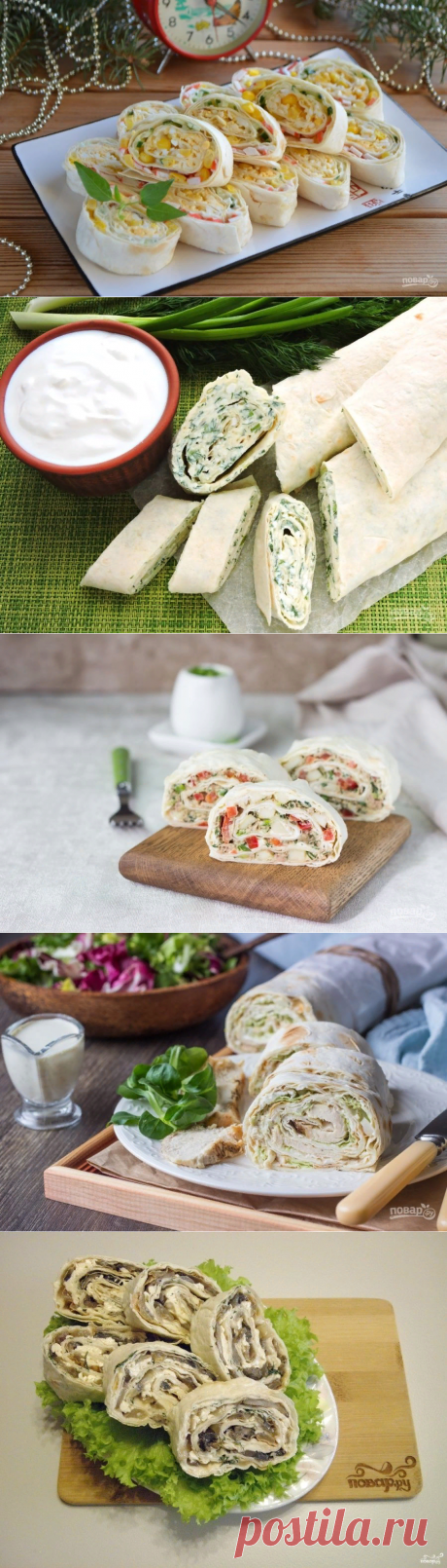 10 вкусных начинок для лаваша - Статьи на Повар.ру