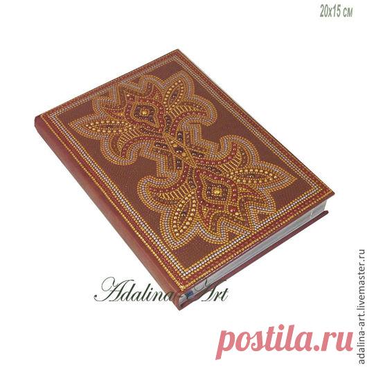 Купить ШОКО ежедневник Точечная роспись - коричневый, ежедневник, ежедневники, ежедневник в подарок, блокнот, блокноты