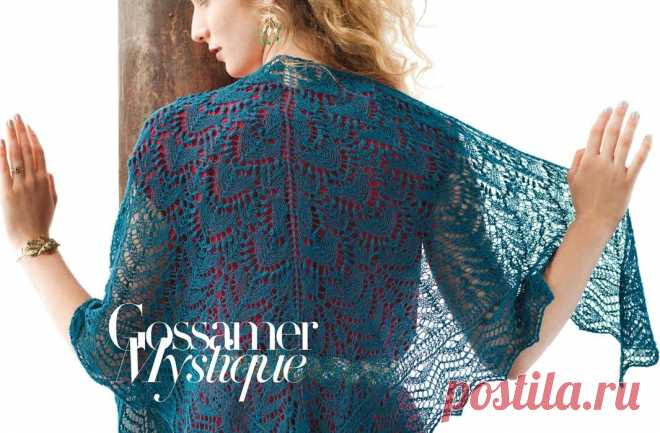 Вязание крючком и спицами - Треугольная кружевная шаль