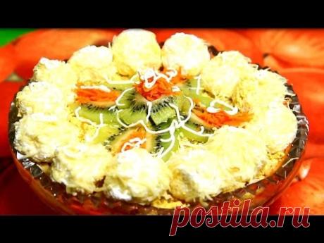 Очень вкусный салат из куриной грудки и киви
