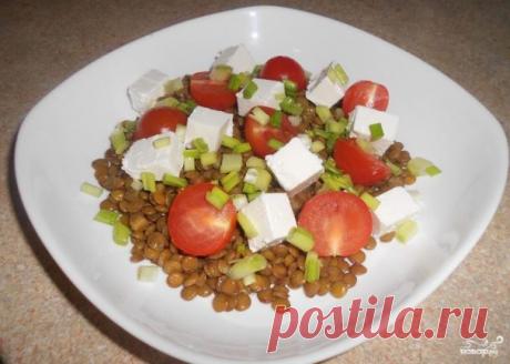 Салат с чечевицей и брынзой - пошаговый рецепт с фото на Повар.ру