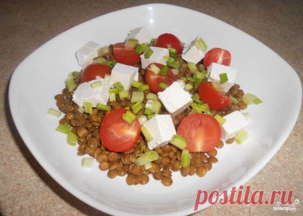 Салат с чечевицей и брынзой - пошаговый рецепт с фото на Повар.ру