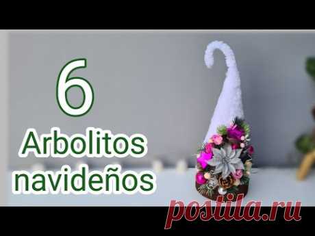 6 Formas Para Hacer Árboles Navideños Con Reciclaje -  Adornos Navideños 2021 - Diy Natal .