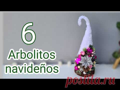 6 Formas Para Hacer Árboles Navideños Con Reciclaje -  Adornos Navideños 2021 - Diy Natal .