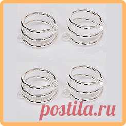 Набор колец для салфеток Змейка, 4 штуки, 3016-MR