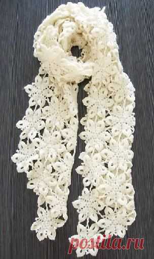Вязать крючком легкий шарф. Вязаный крючком весенний шарф | Все о рукоделии: схемы, мастер классы, идеи на сайте labhousehold.com