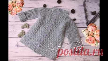🚼 Baby PEACOAT||Пальто спицами на ребенка 🚼 2-3 года Baby Peacot  || Free knitting Tutorial|| МK Пальто спицами на ребенка 2-3 года.На рост 95 см Вяжем КАПЮШОН с ушками к этому пальто https://youtu.be/hRJDmIaKx...