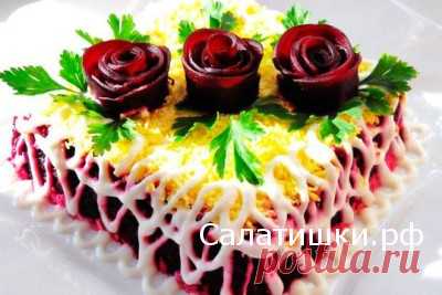 ВКУСНЫЙ ПРАЗДНИЧНЫЙ САЛАТ НА 8 МАРТА | Рецепты вкусных салатов