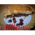 Пирог с калиной и земляникой Кулинарный рецепт