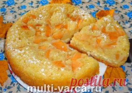 Шарлотка с творогом и яблоками в мультиварке