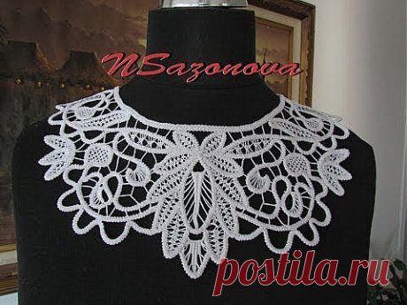 Румынское кружево. Вязаные воротнички. Romanian lace - YouTube
