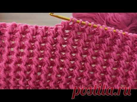 Amazing💯 *Super Easy Tunisian Crochet Baby Blanket vest For Beginners online Tutorial Tunus tığ işi