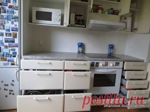 Как все разложить по кухонным шкафам