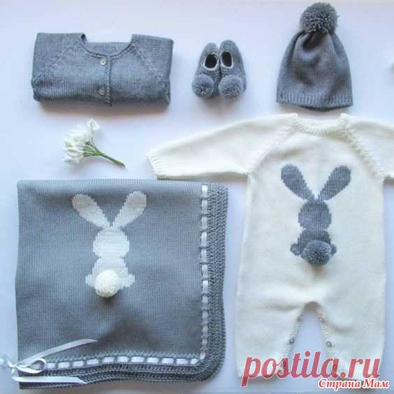 . Комплект для новорожденной - Вязание - Страна Мам
