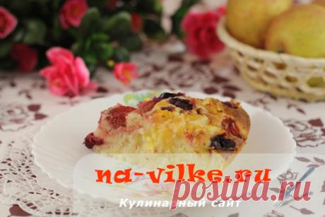 Манник с фруктами и ягодами – рецепт с фото
