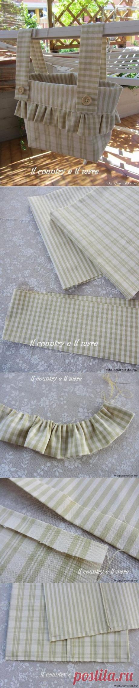 Шьем сумку для прищепок | Своими руками