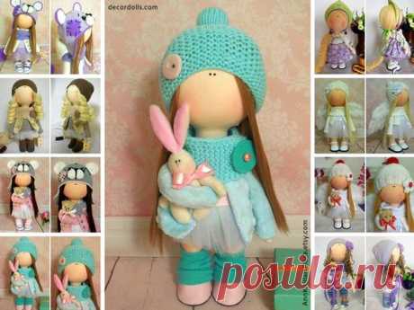 Nursery Interior Doll, Room Decoration Doll, Textile Doll Handmade, Girl Gift Doll, Portrait Doll for Girl, Fabric Rag Doll by Maria M Hello, dear visitors!  This is handmade cloth doll created by Master Maria M (Volgorechensk, Russia). This doll is made TO ORDER. Order production time is 1-2 weeks.  Doll is 35 cm (13.7 inch) tall and made of only quality materials. You will receive almost exact same toy with possible slight