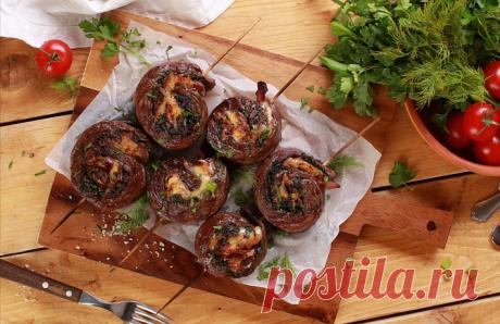 Сочные говяжьи рулетики на гриле