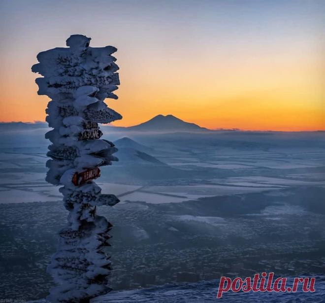 На вершине Машука