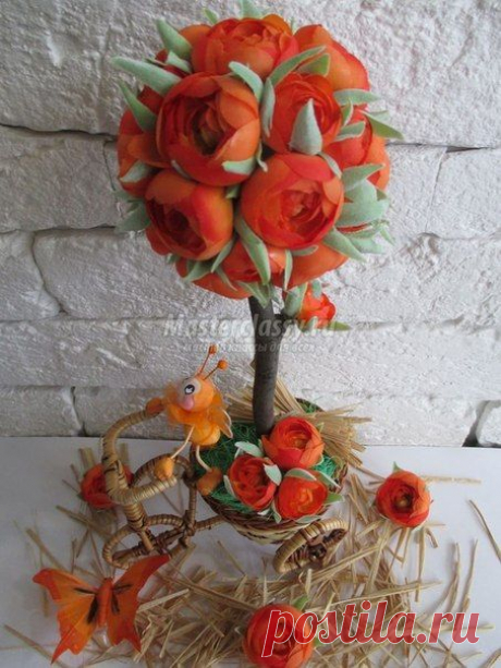 Дерево счастья своими руками. МК - Топиарий