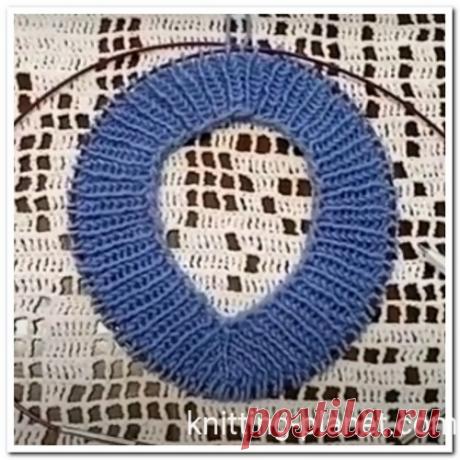 Реглан-погон спицами сверху. V образная горловина реглан сверху