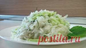 Салат из редьки с огурцом