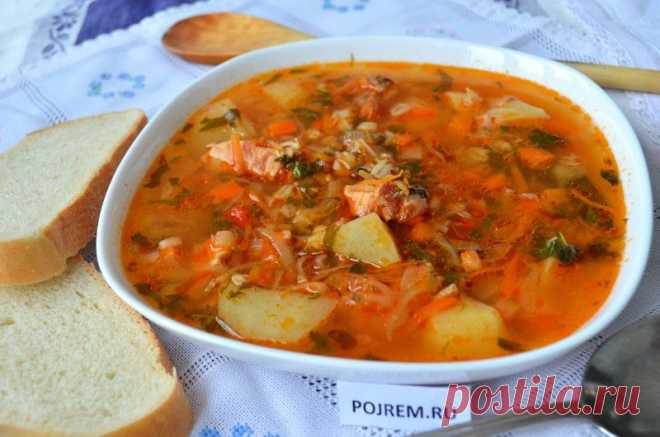 Суп с перловкой и квашеной капустой