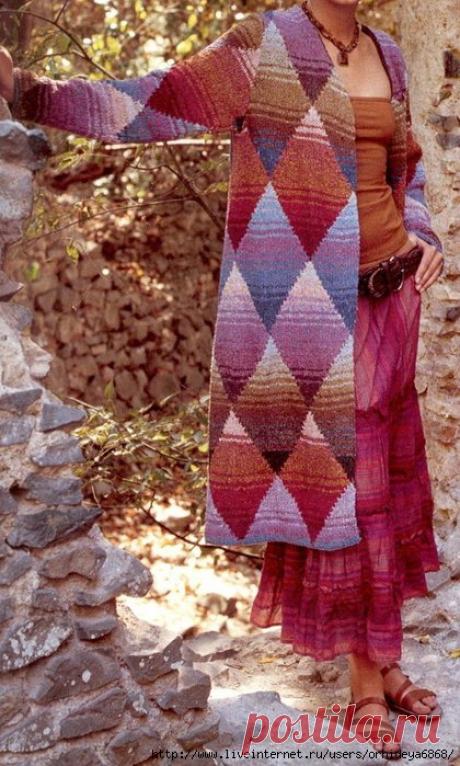 Большая подборка вязаных пальто