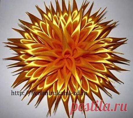 Своими руками   &amp;raquo; Делаем цветы из ткани