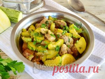 Тушеная свинина с кабачками — рецепт с фото Очень простое и вкусное блюдо, которое наверняка понравится вашим мужчинам. Сытно и сочно, что еще можно желать?